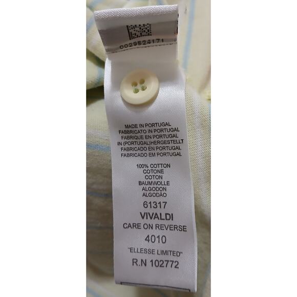 Ellesse Italia Portofino Polo Shirt L Men’s Striped Cotton Yachtycore Preppy EUC - Picture 10 of 10